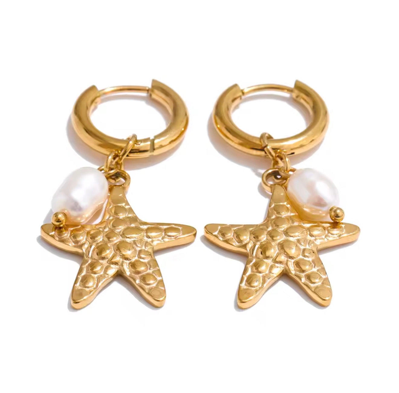 Gold and plated  Earrings stainless steel
