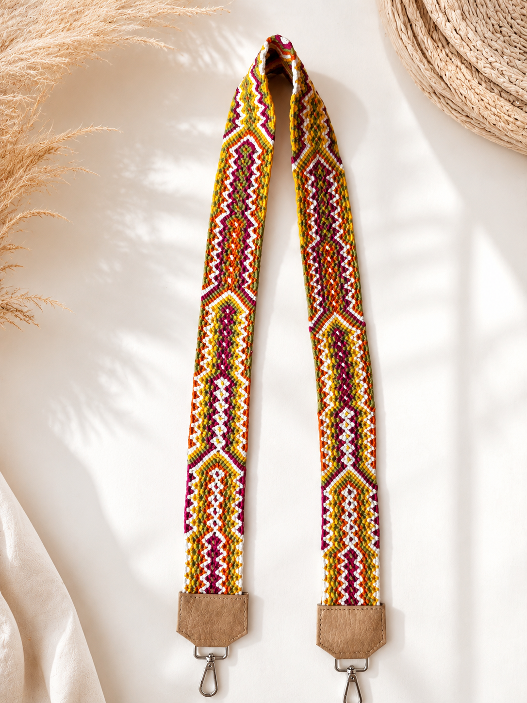 Handmade Crochet & Macramé Bag Strap for Crossbody Bags | Adjustable Artisan Shoulder Strap