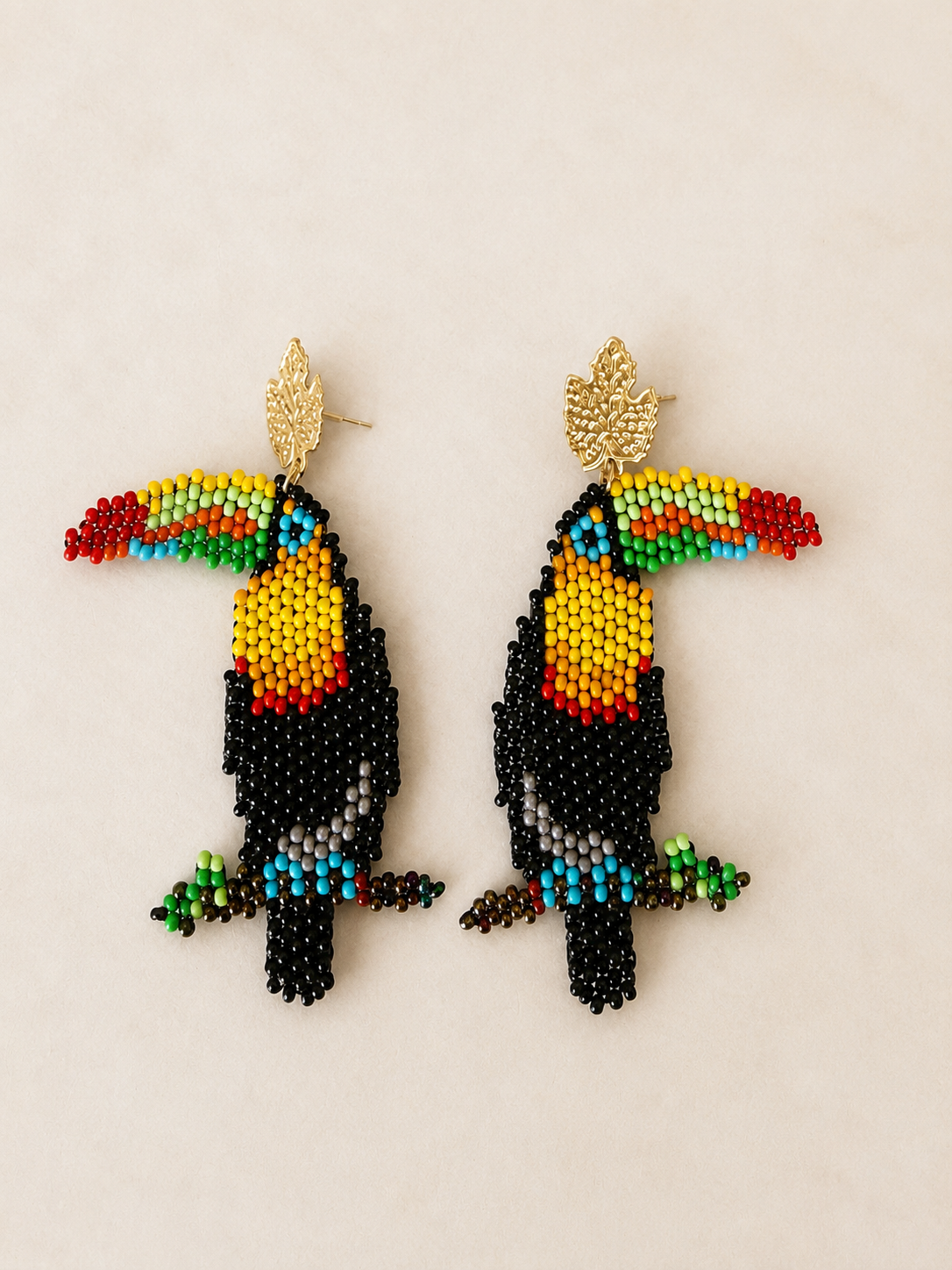 Handmade Monarch Butterfly Beaded Earrings | Premium Artisan Statement Earrings for Women