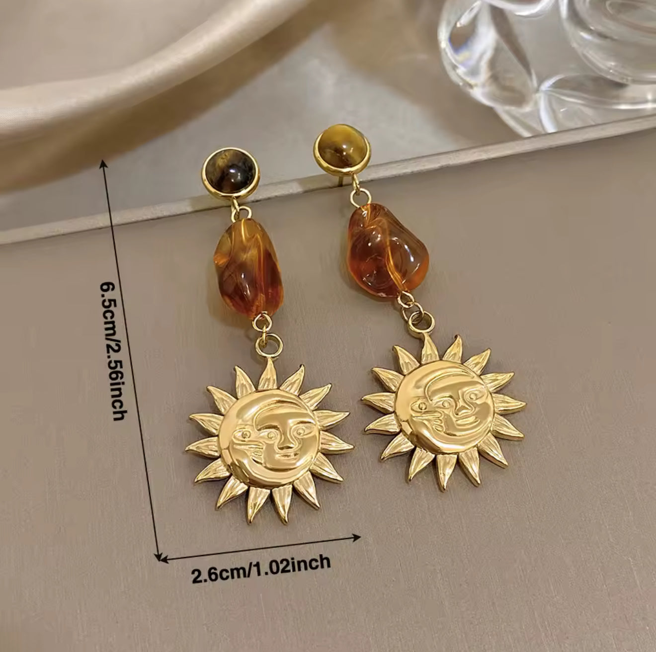 Hand Embroidered Earrings Strawberries, Hearts & Birds