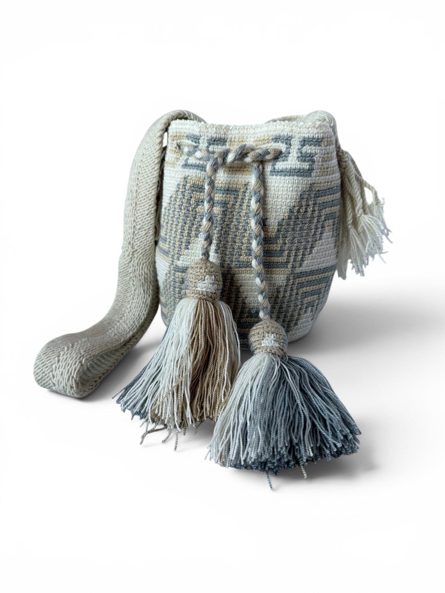 Mini Wayuu Crossbody Bag Handwoven Mochila Traditional Indigenous Design