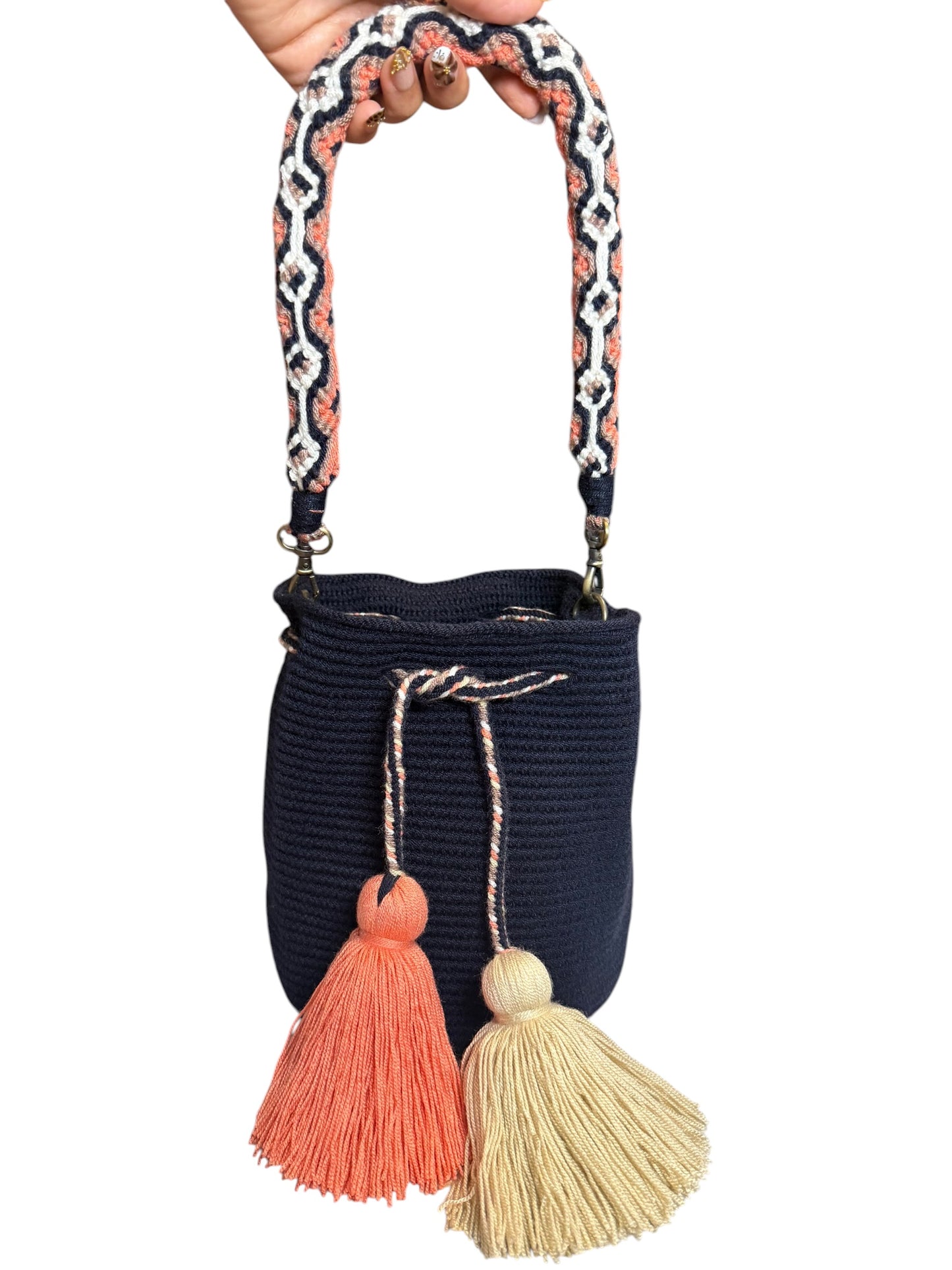 Special wayuu medium removible Crochet strap