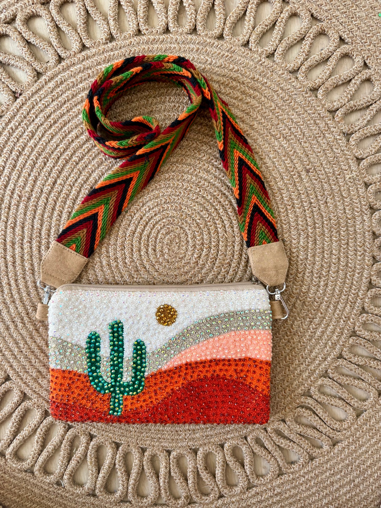 Wayuu Beaded Bag – 2-in-1 Clutch & Crossbody