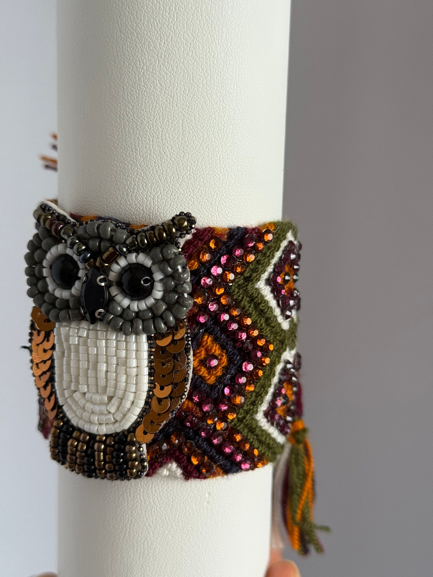 Handmade Crochet Evil Eye Bracelet – Colorful Boho Woven Jewelry