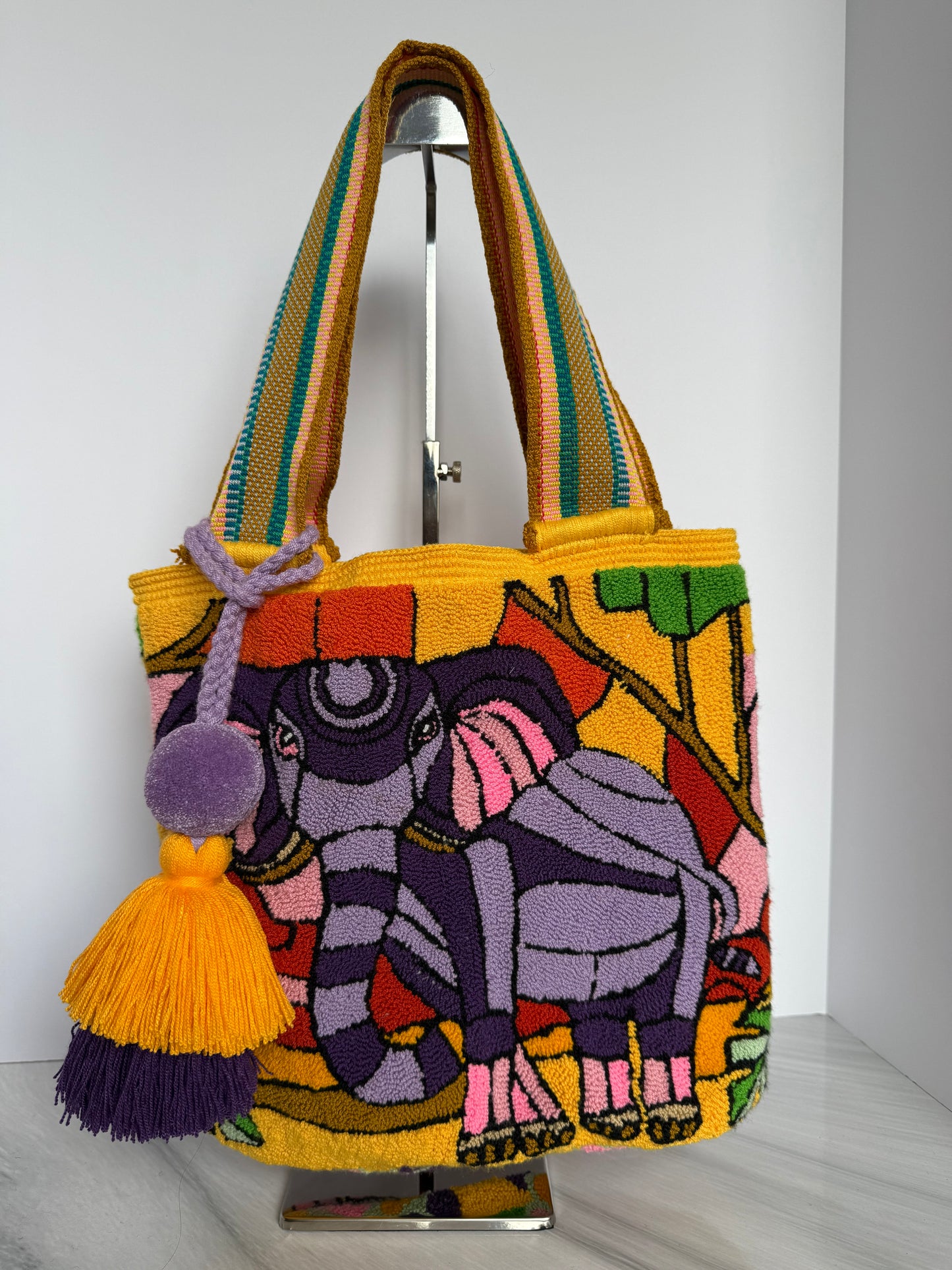 Upholstered large shoulder Bag