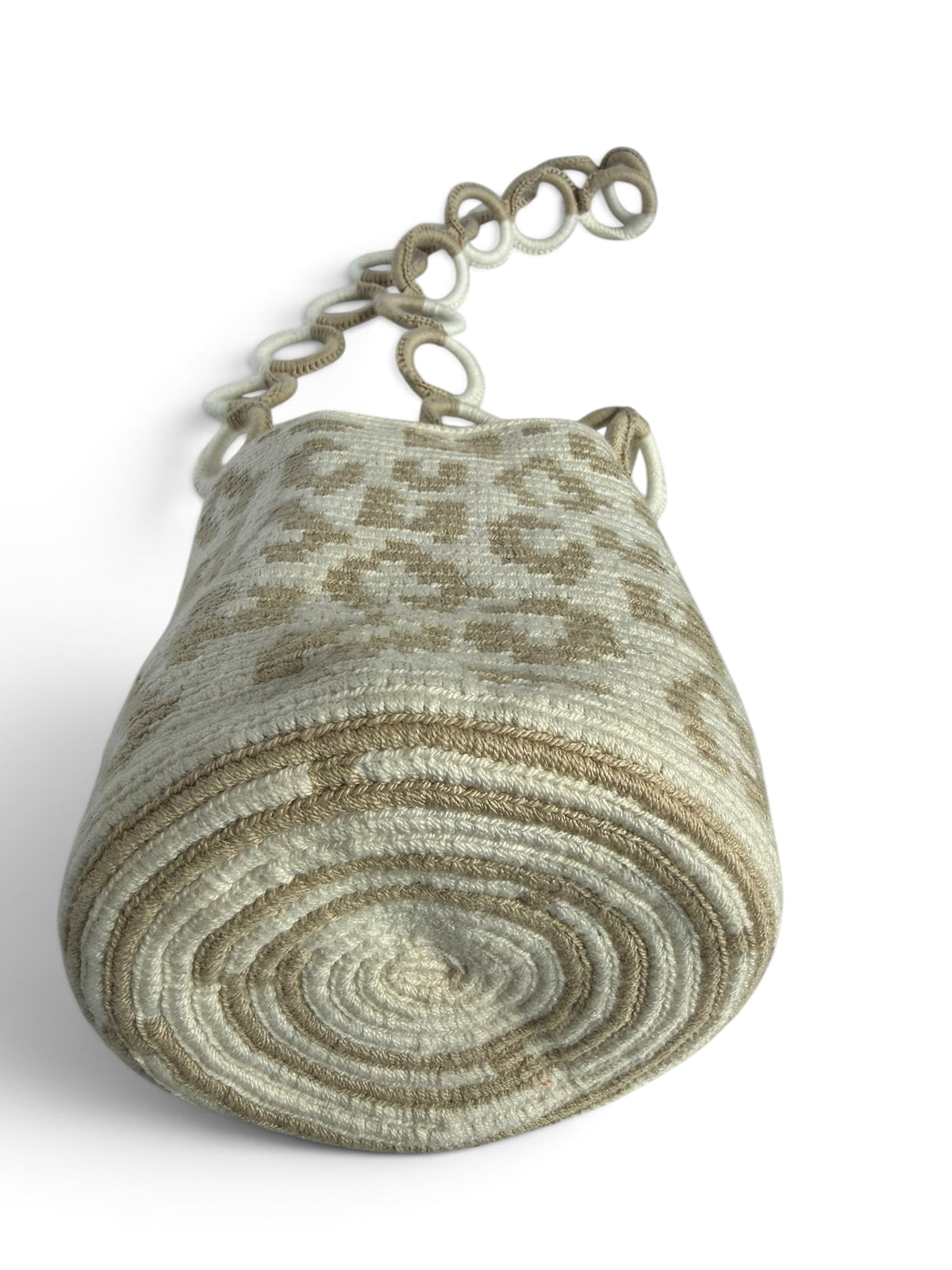Animal Print Woven Bucket Bag – Medium 9” Shoulder Bag