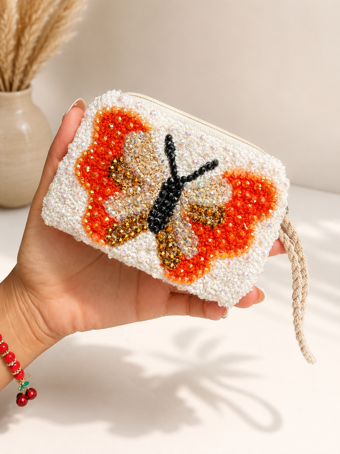 Decorated Hand-Embroidered Evil Eye Coin Purses – Unique Charm Wallets Full of Protection & Color