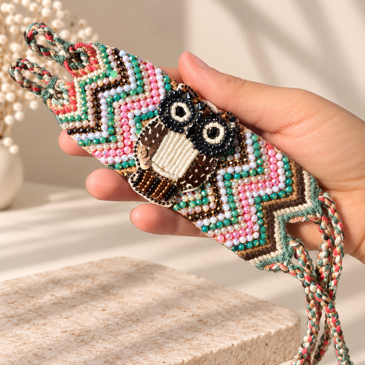 Handmade Crochet Bracelet – Colorful Boho Woven Jewelry
