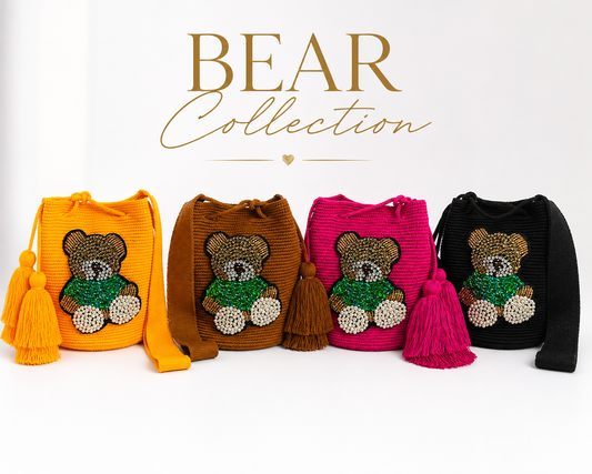 Wayuu bag special bear design medium