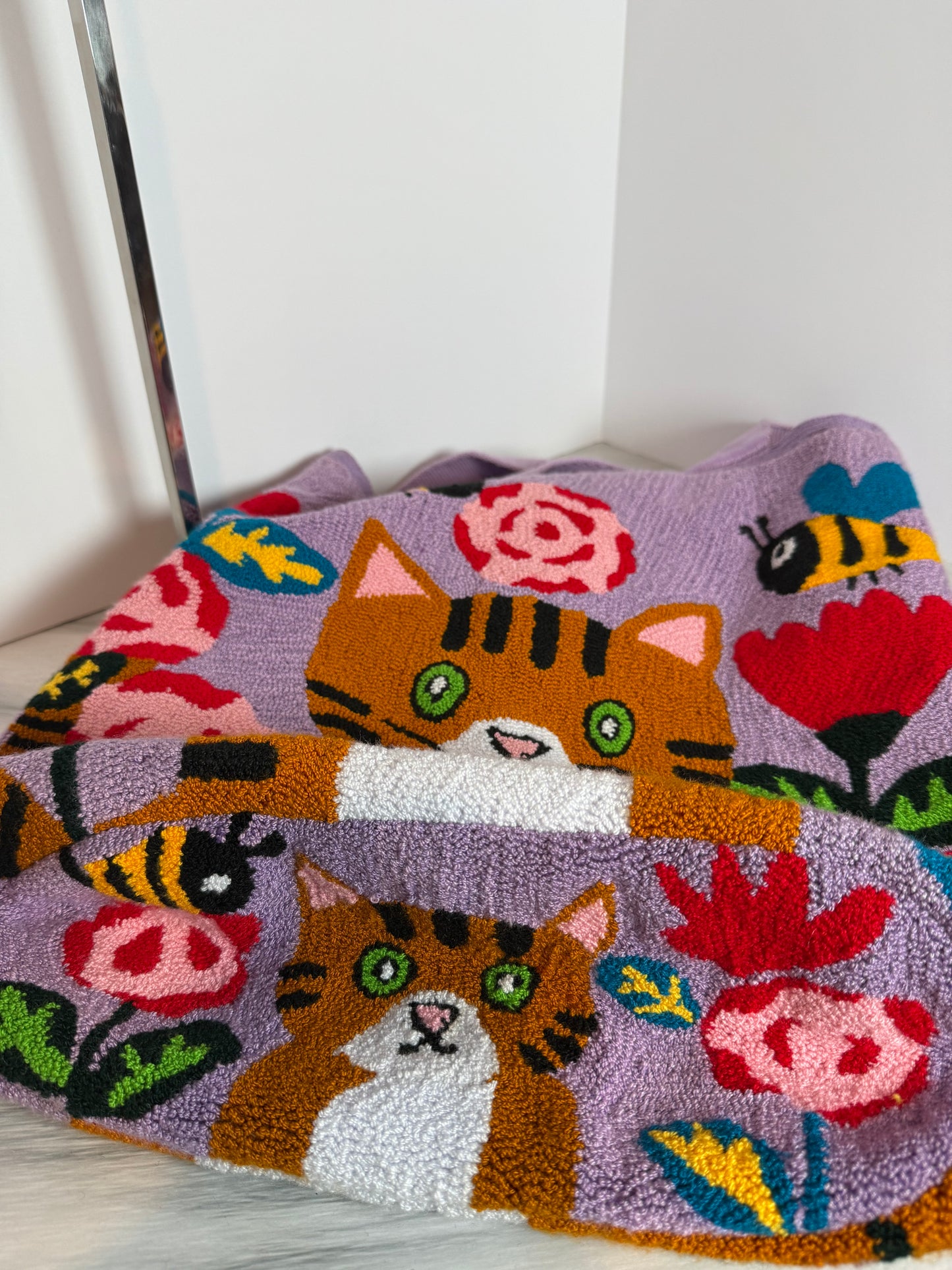 Tote Bag XL wayuu Upholstered Panther Design Handmade