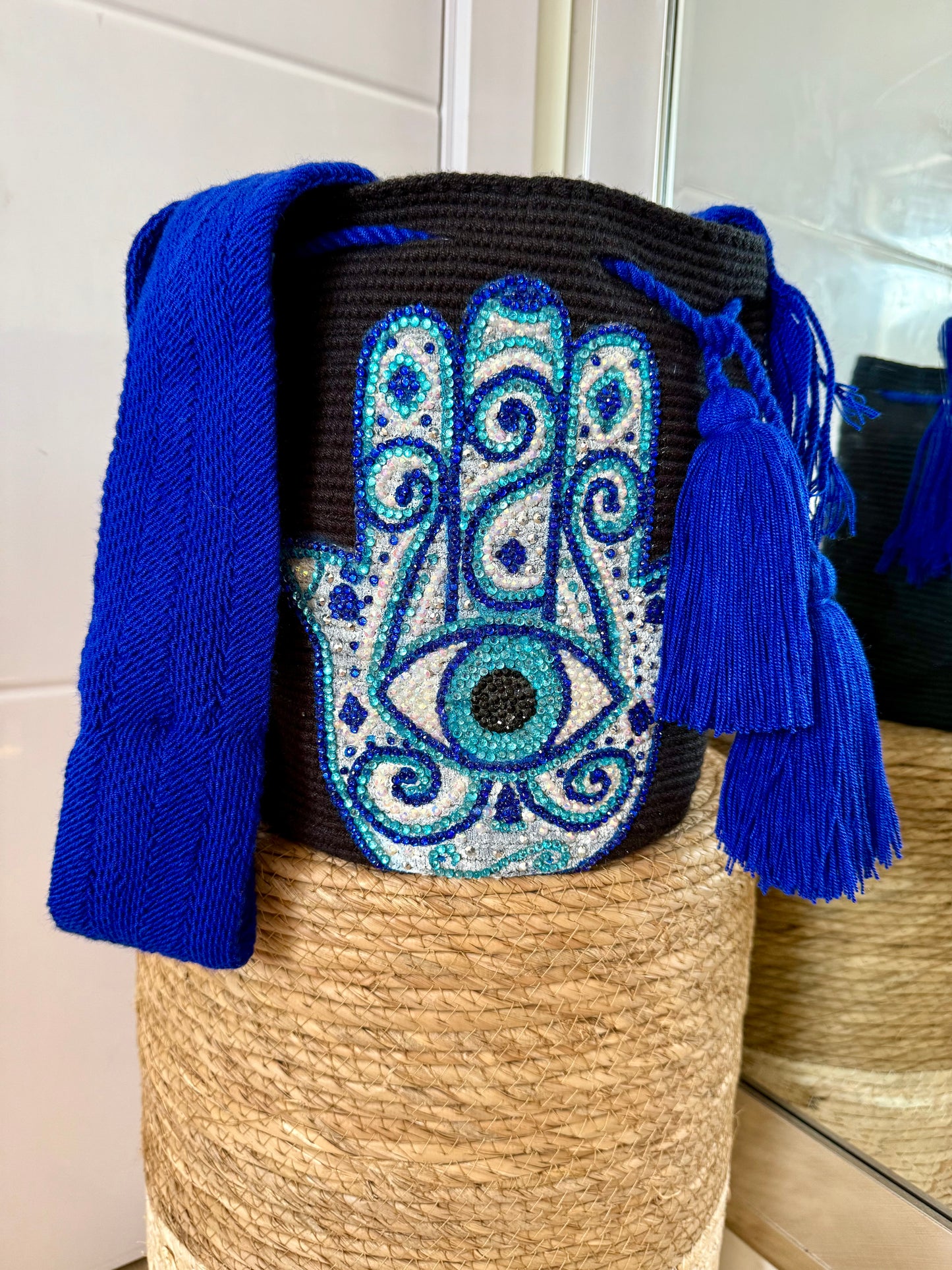 Hamsa mano de Fátima large bag