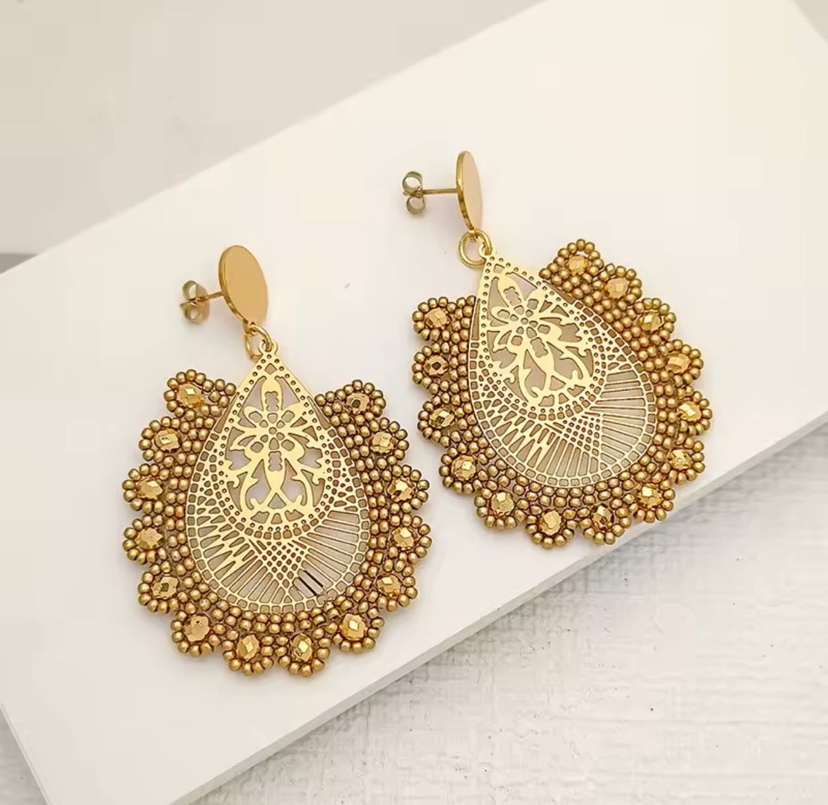 Gold and plated  Earrings stainless steel