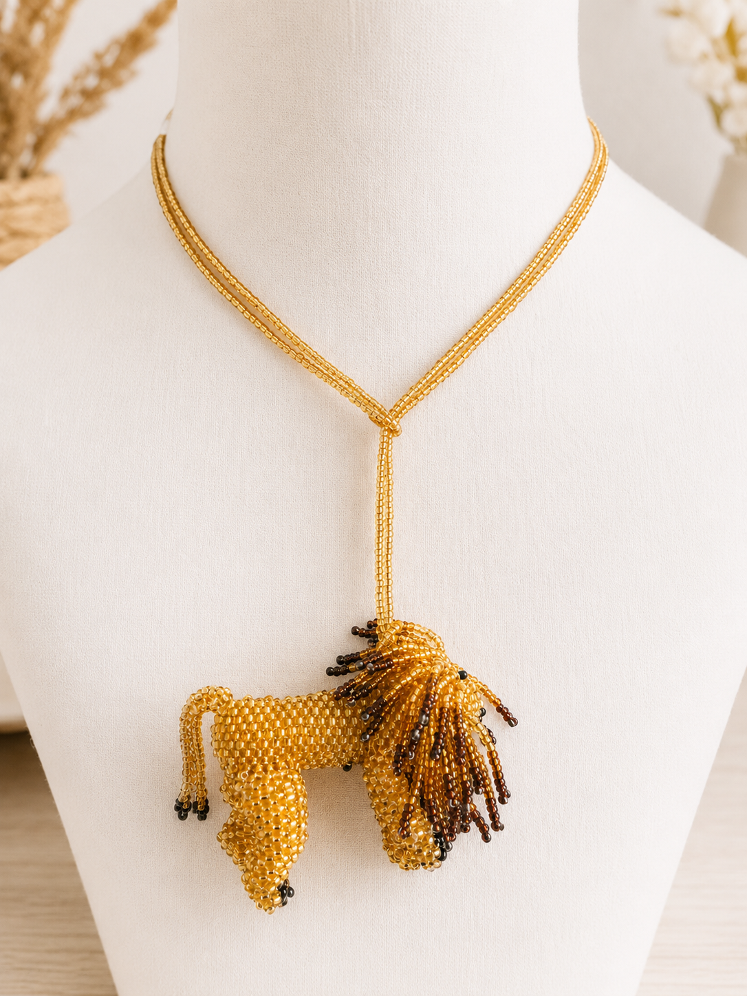 Animals 3D Beaded Necklaces colors  Artisan Boho Jewelry