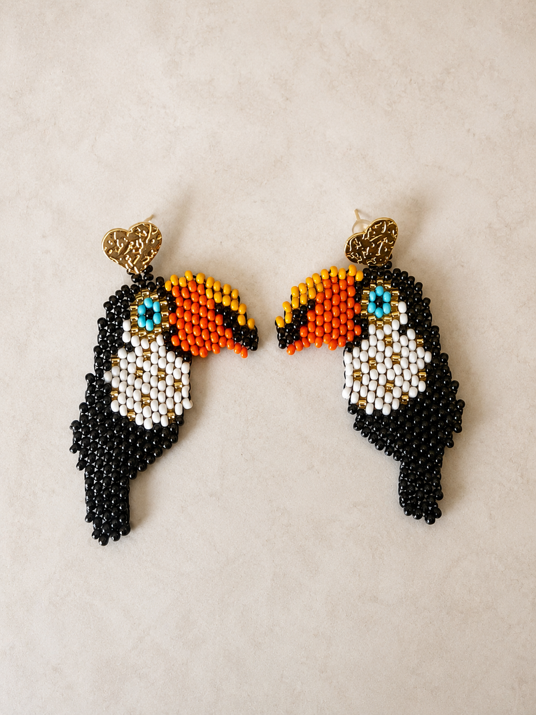 Handmade Monarch Butterfly Beaded Earrings | Premium Artisan Statement Earrings for Women