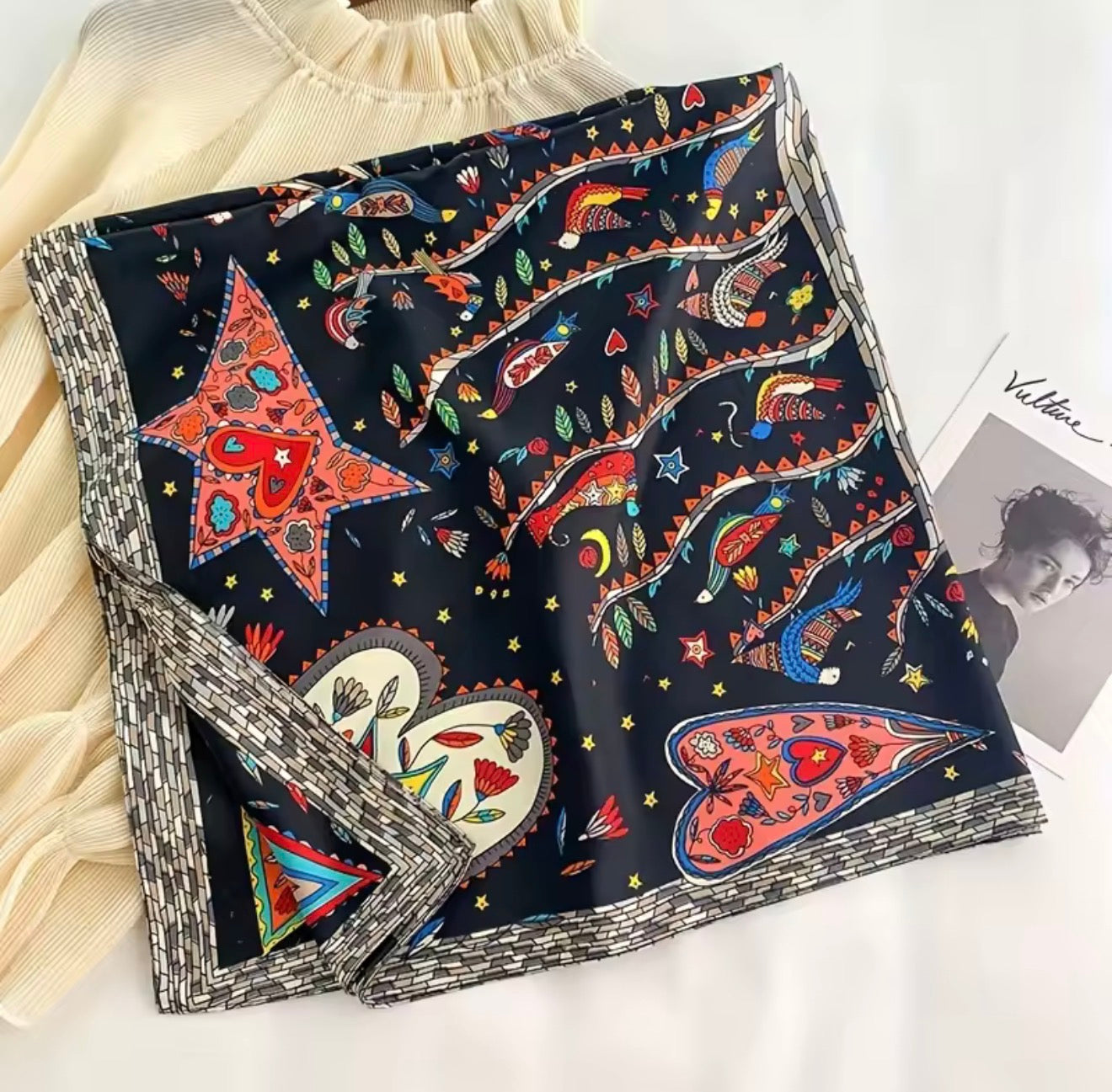 Women’s Multi-Use Printed Bandanas & Head Scarves Stylish Hair Accessories with Vibrant Patterns
