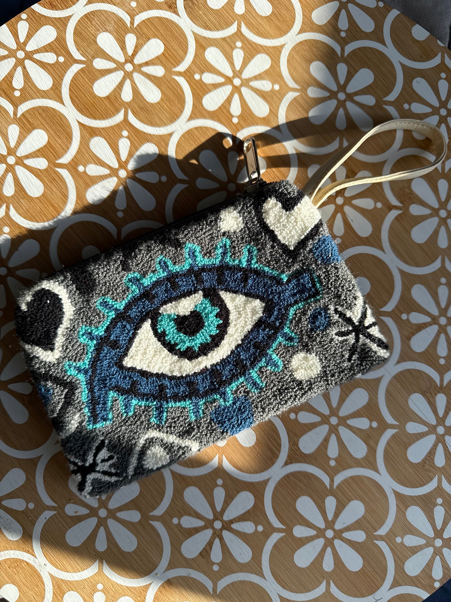 Mini clutch Evil Eye Upholstered