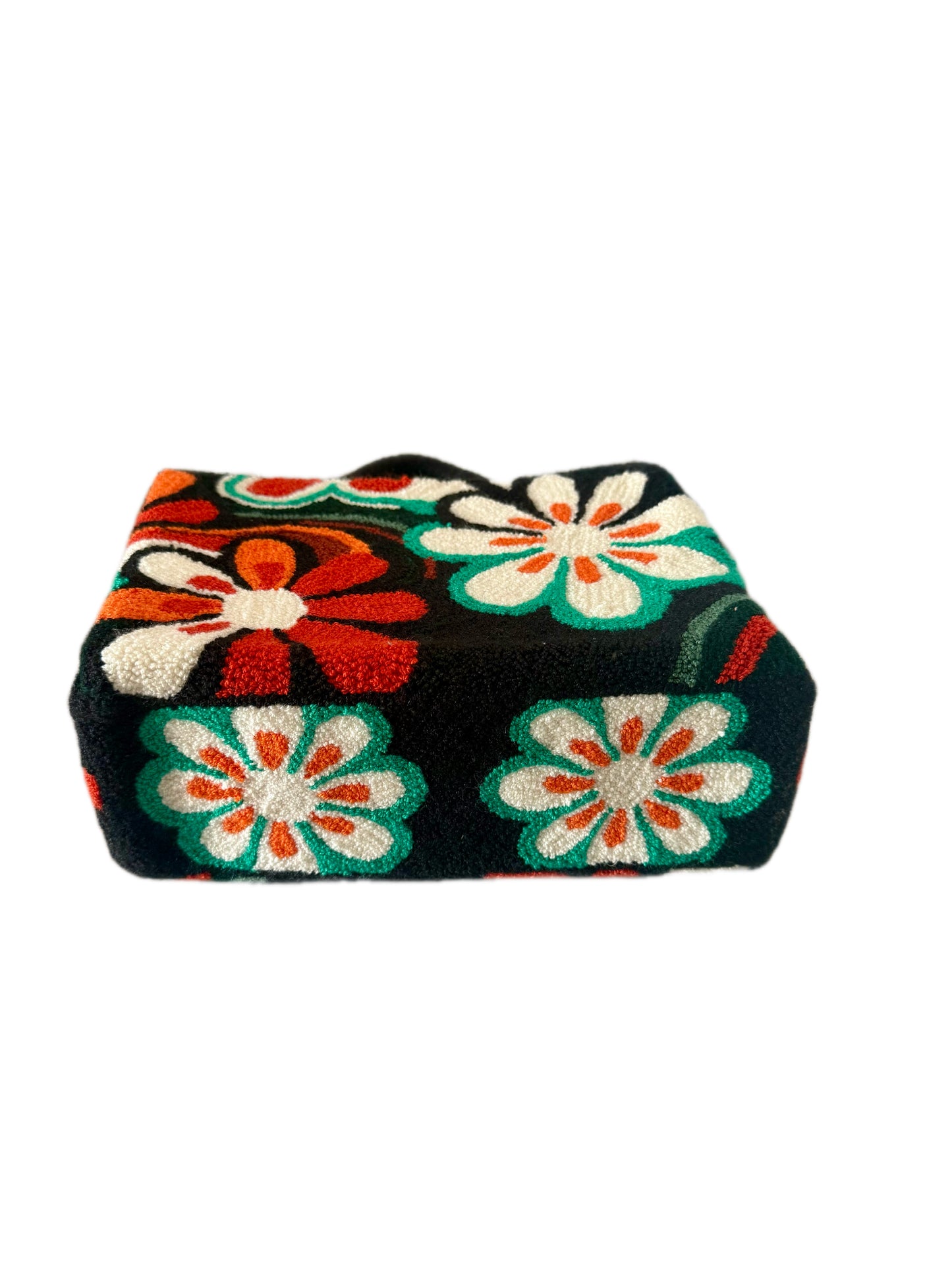Flowers Tapestry Tote Bag with removable Strap | Handmade Luxury Crossbody Purse