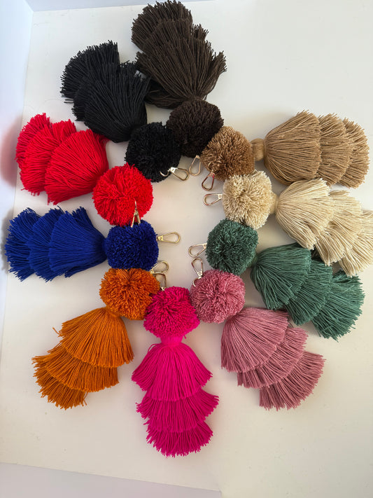 Keychein Charm Bag many colors