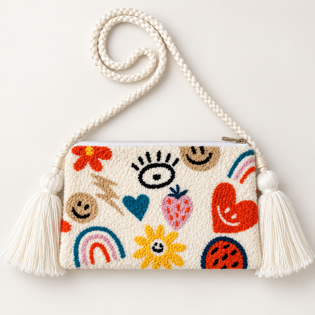 Handmade Crossbody upholstery Wayuu Upholstery Handbag Evil eye Zafira Complements