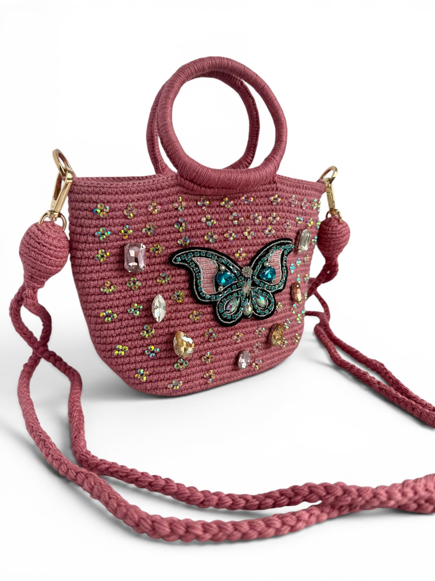 Mini Shoulder bag Wayuu Luxury double use ✨ Strap Removible & Handmade