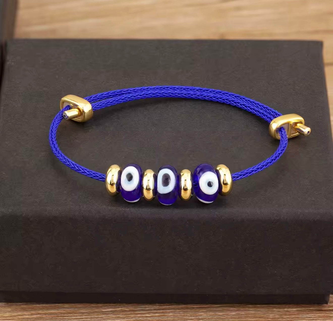 Lucky Turkish Evil Eye Rope Bracelet Adjustable for Women Punk Style Personality Design Jewelry Gifts
