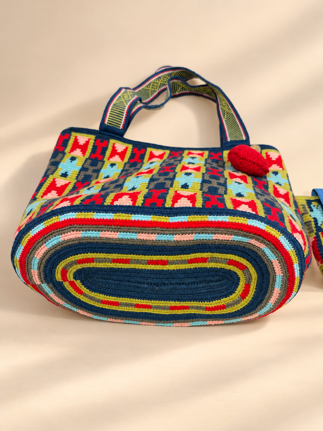 Handmade Woven Tote Bag with Matching Eyeglass Holder Zafira Complements