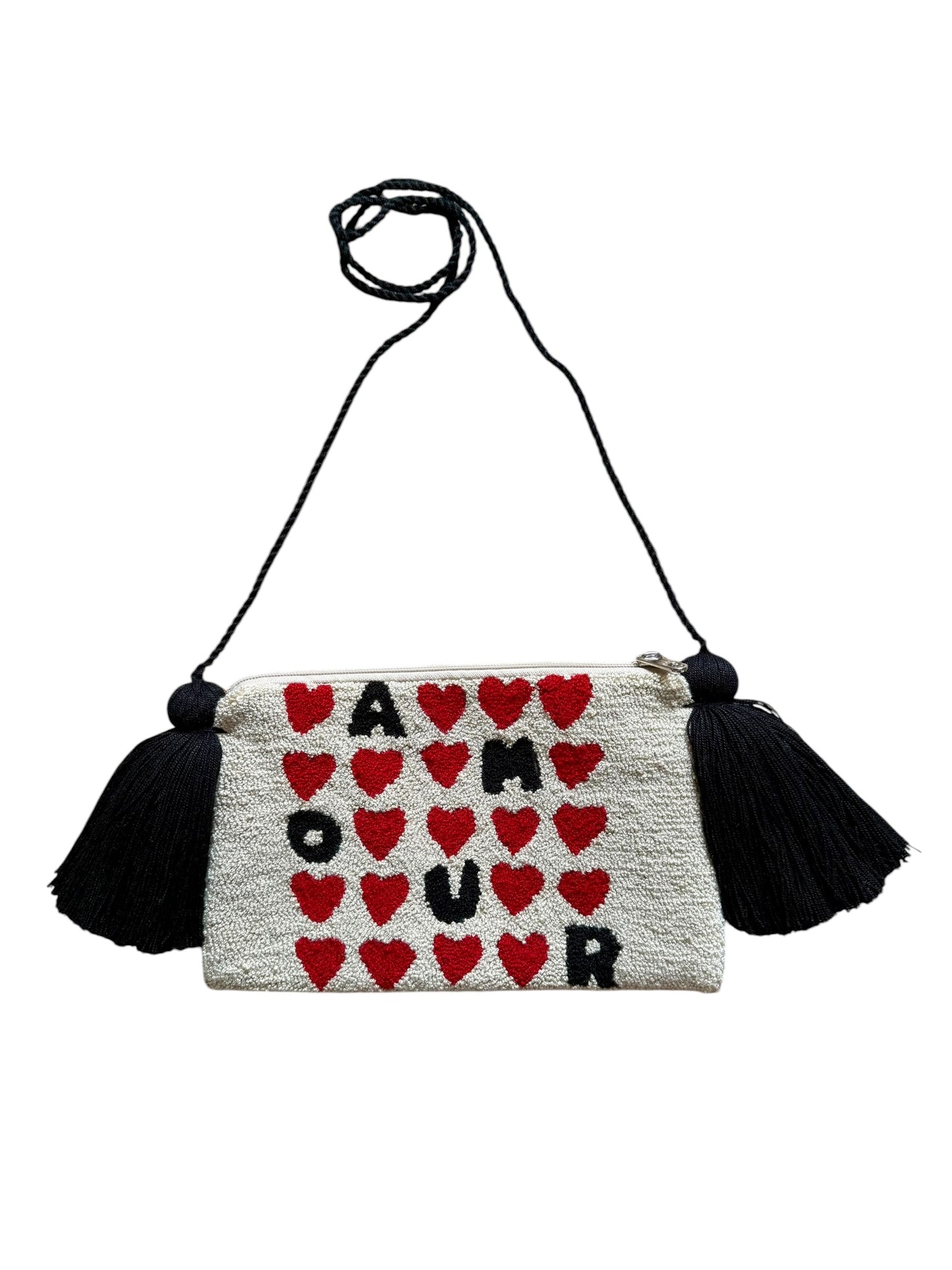 Handmade Crossbody Wayuu Upholstery Handbag Evil eye Zafira Complements