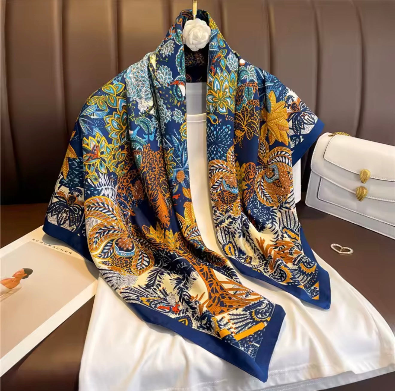 Women’s Multi-Use Printed Bandanas & Head Scarves Stylish Hair Accessories with Vibrant Patterns