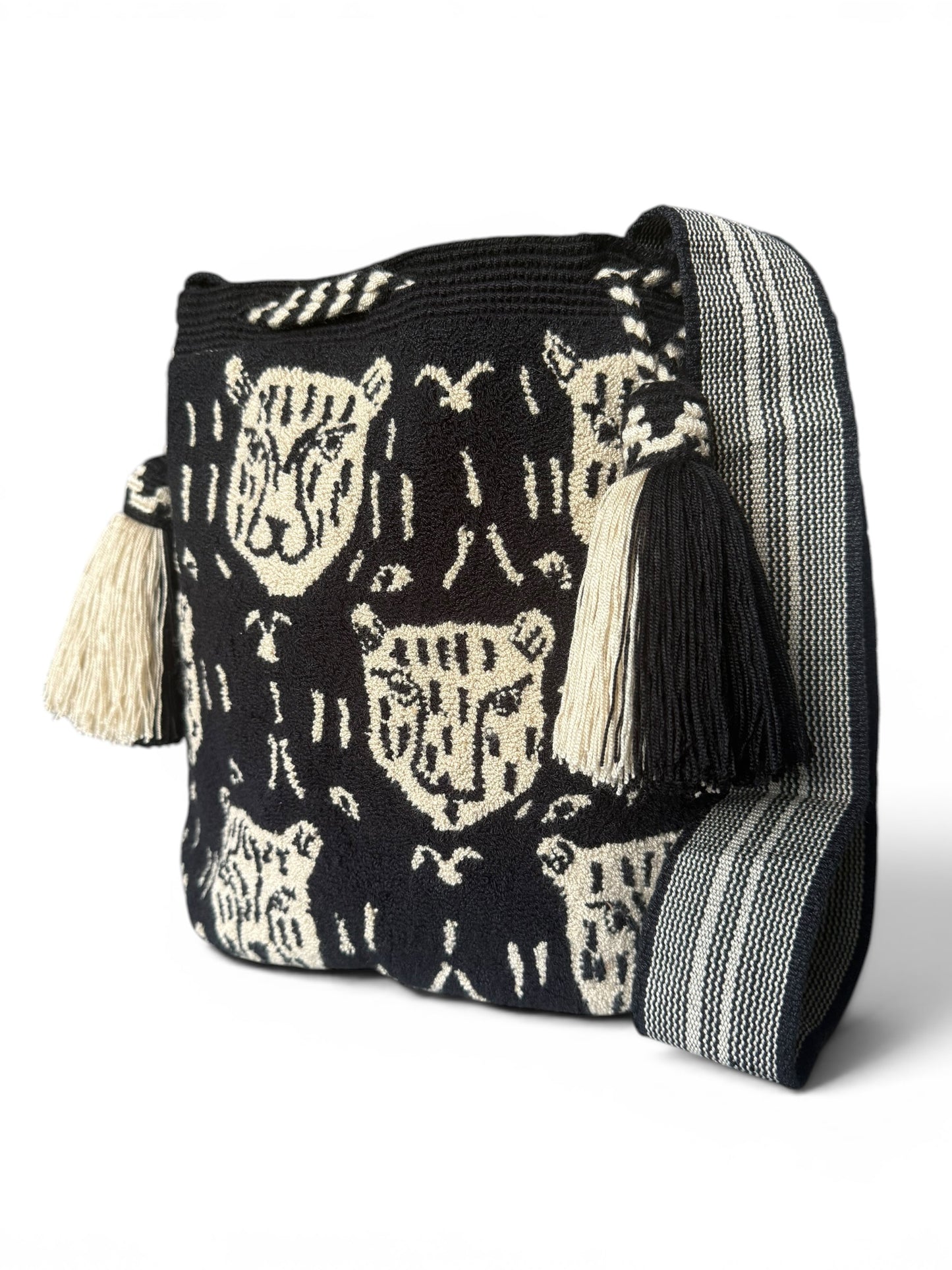 Upholstered large bucket crossbody Bag