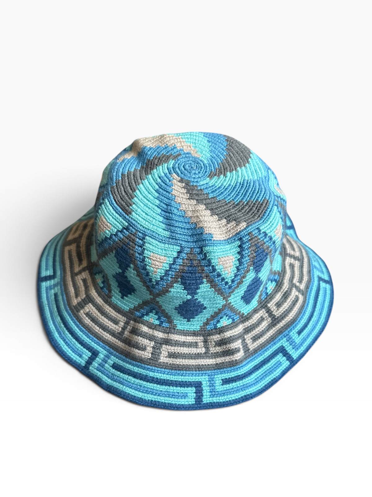 Handwoven Wayuu Crochet Hat with Traditional Designs