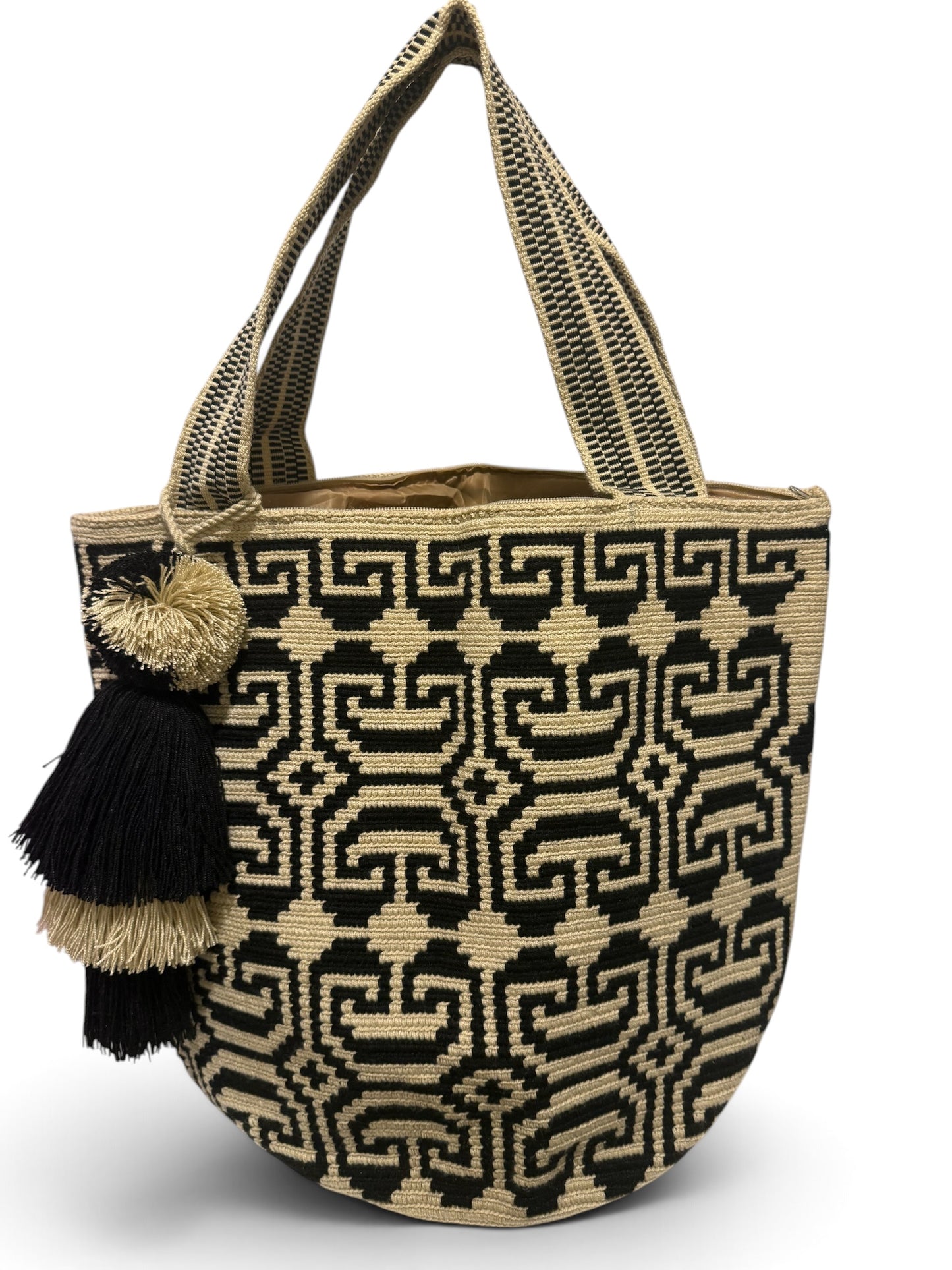 XXL Handmade Wayuu Tote Bag – Large Crochet Shoulder Bag for Women | Artisan Colombian Beach & Everyday Tote