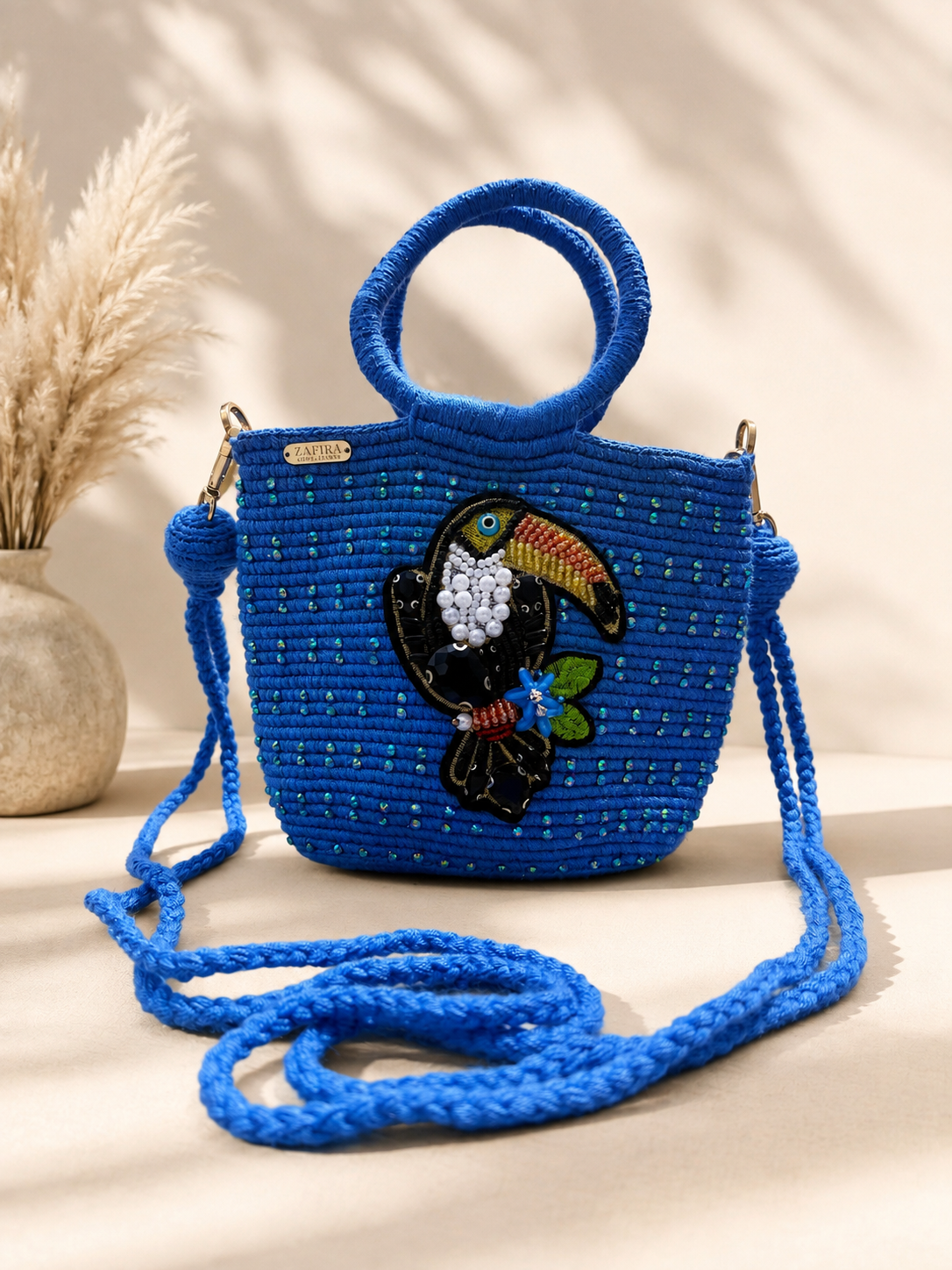 Mini Shoulder bag Wayuu Luxury double use ✨ Strap Removible & Handmade
