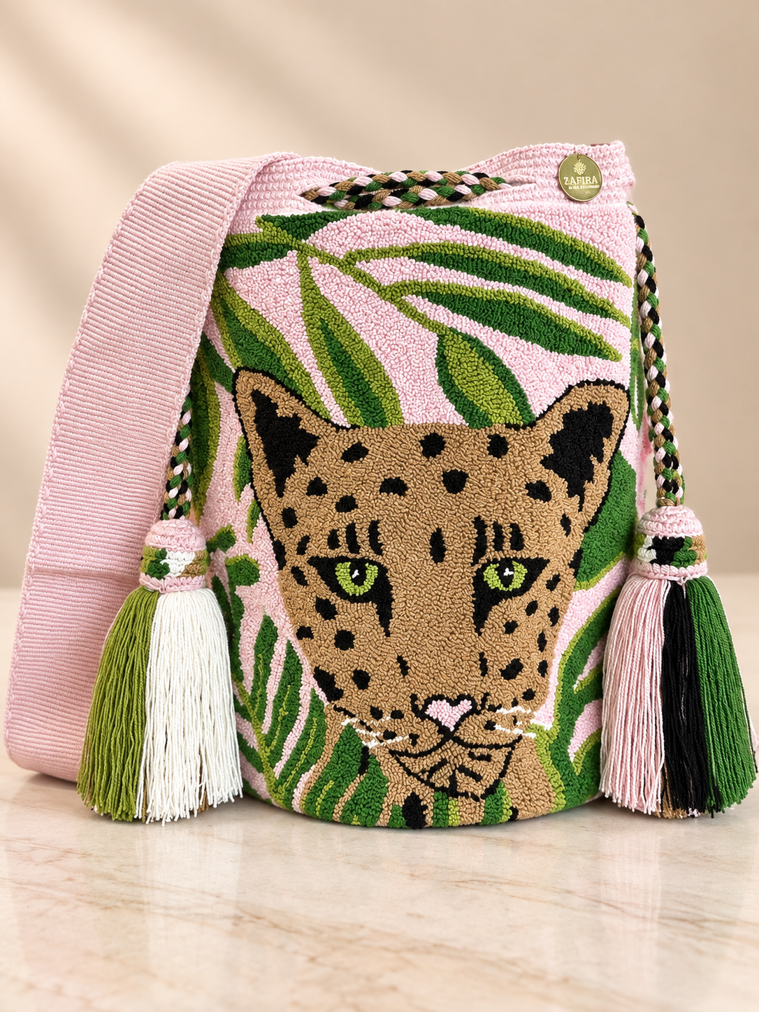 Luxury Large Bucket Bag Upholstered | Handmade Crossbody Bag with Inner Lining