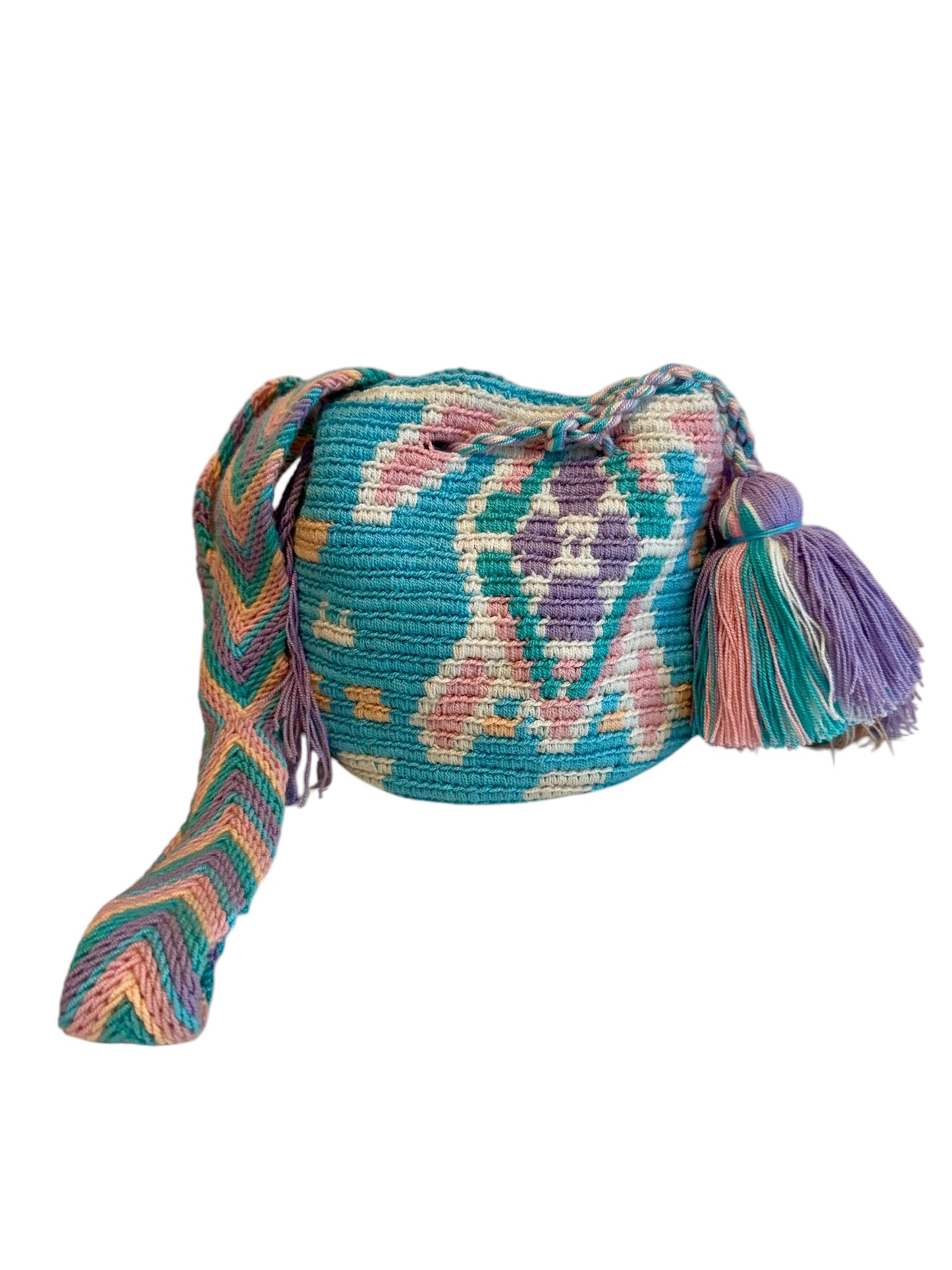 Mini Wayuu Crossbody Bag Handwoven Mochila Traditional Indigenous Design