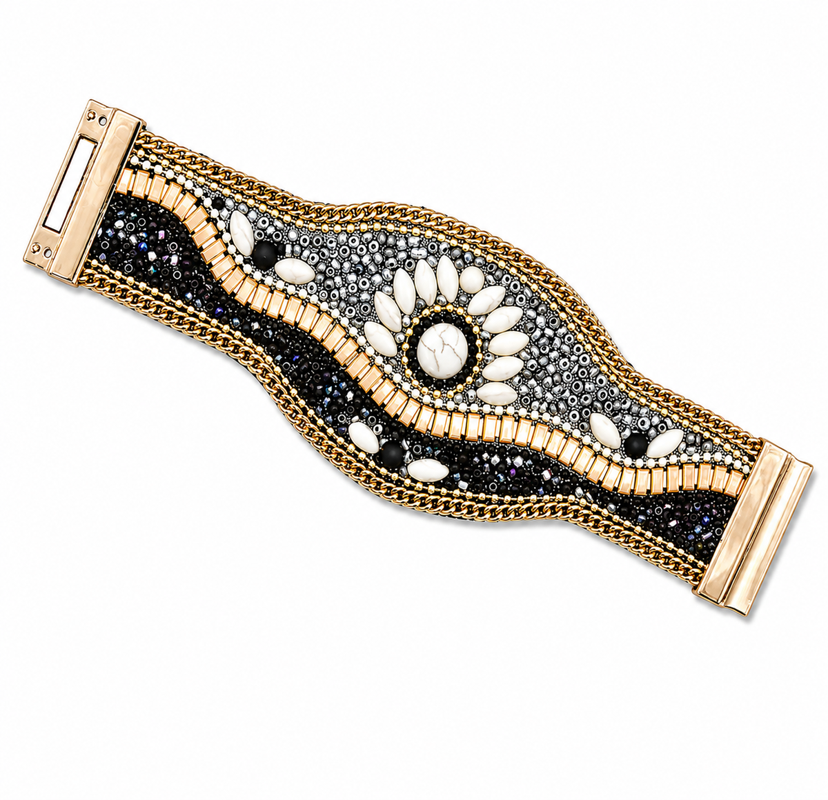 Handmade Embroidery Bracelet Colorful Boho Woven Jewelry
