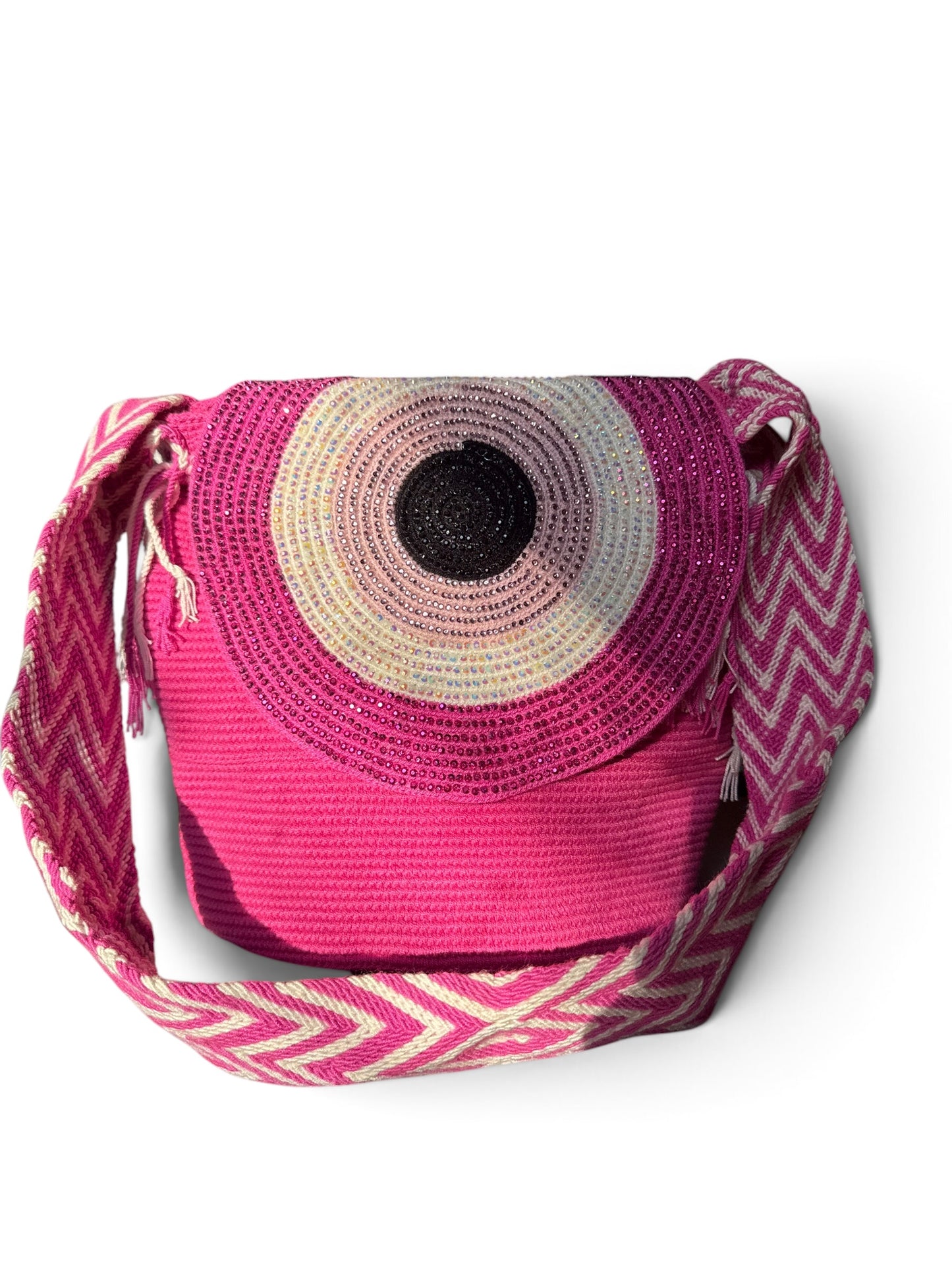 Handmade Wayuu L size with Woven Flap