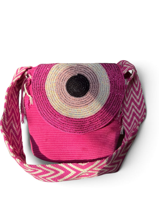 Handmade Wayuu L size with Woven Flap