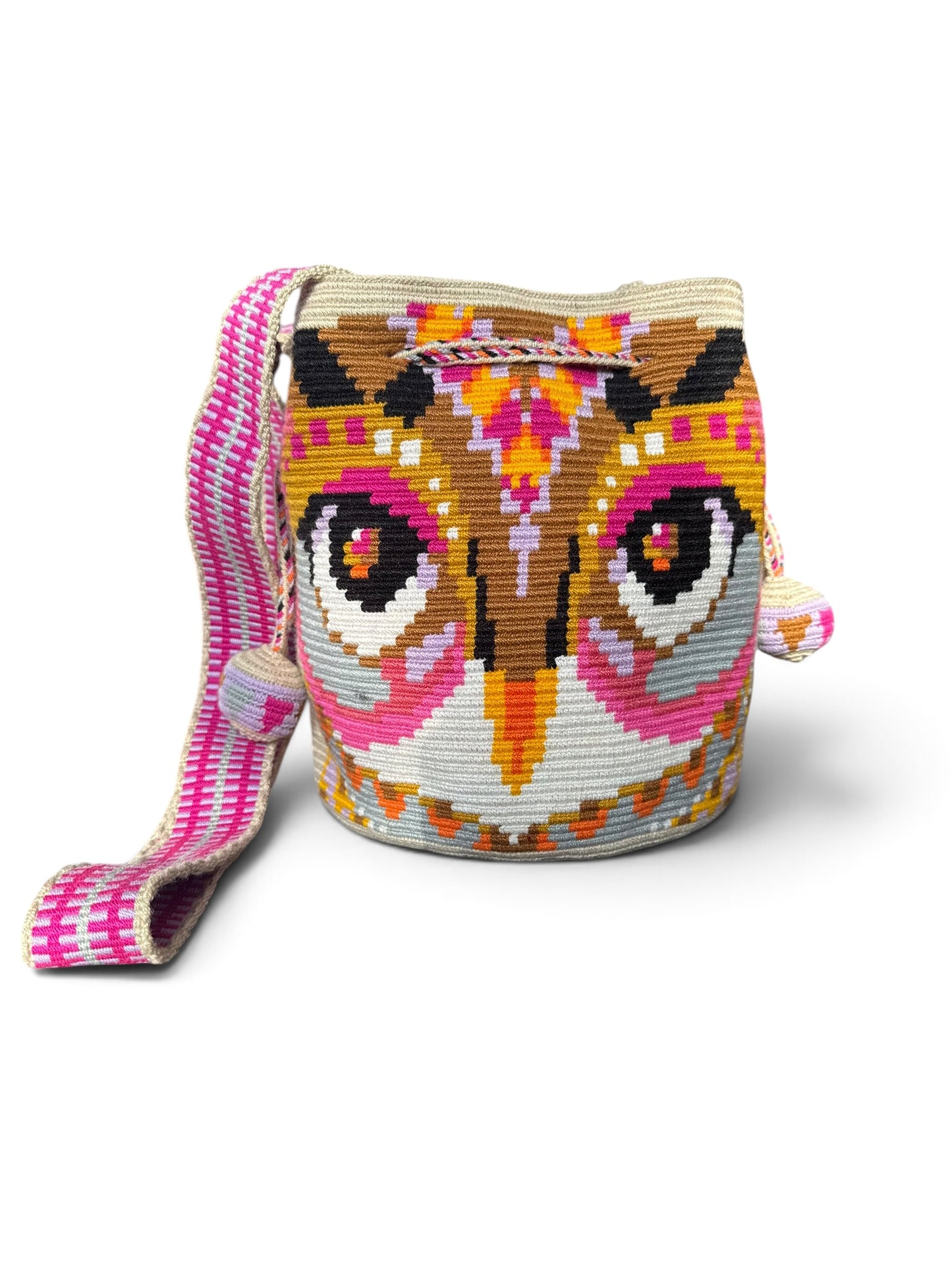 One string owl Handmade Wayuu special Bag medium crossbody