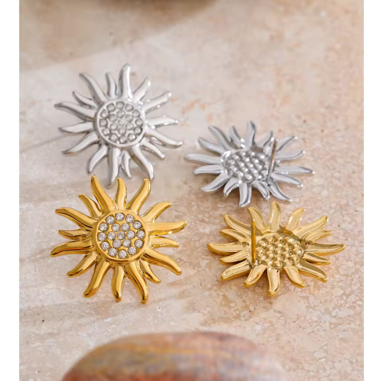 Hand Embroidered Earrings Strawberries, Hearts & Birds