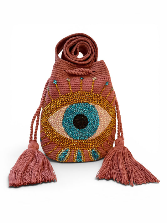 Evil eye bag Wayuu medium