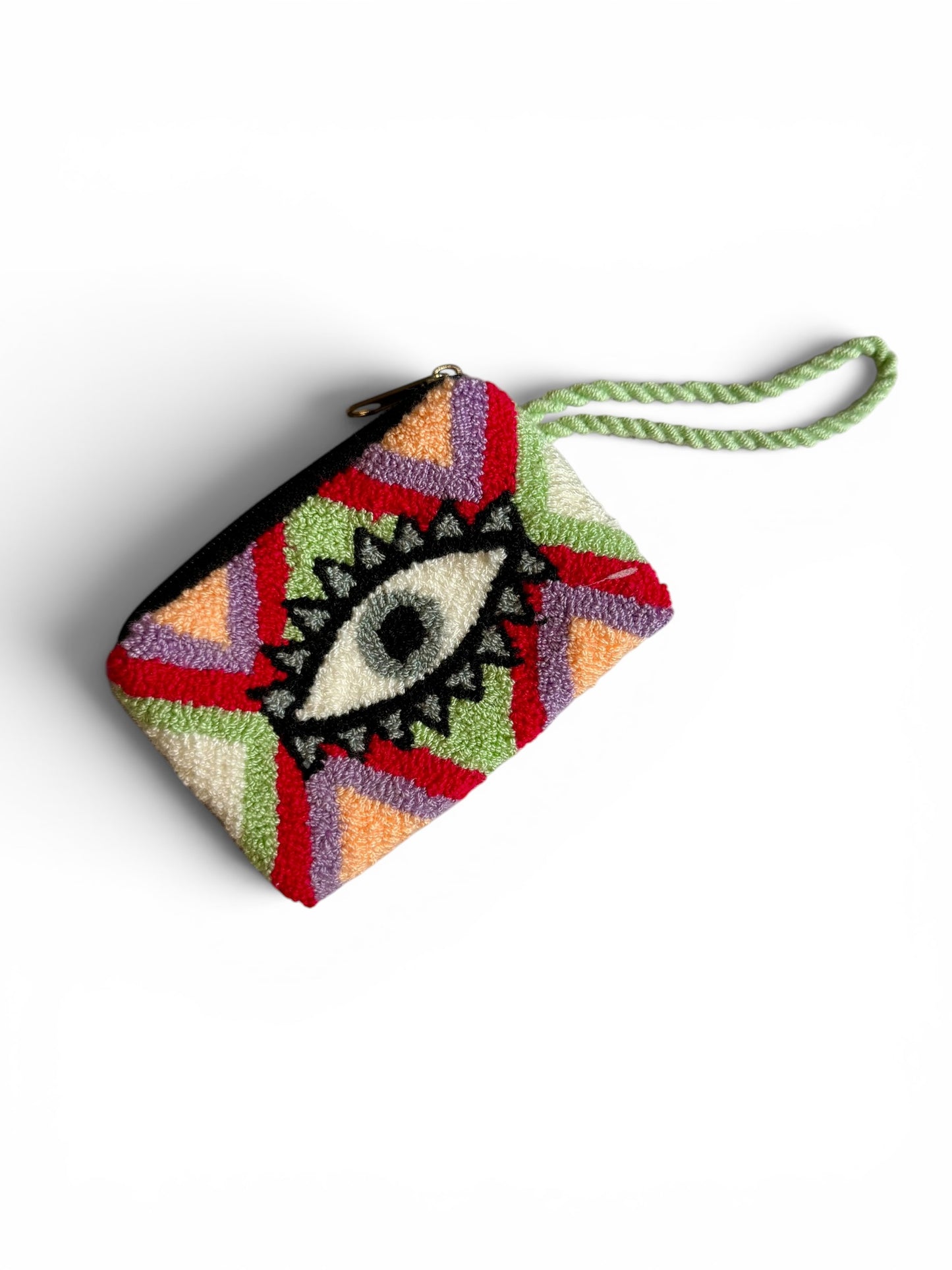 Hand-Embroidered Evil Eye Coin Purses – Unique Charm Wallets Full of Protection & Color
