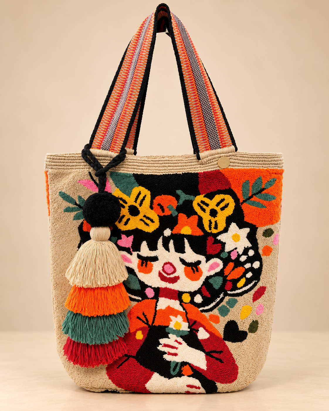 Tote Bag XL wayuu Upholstered special Designs Handmade