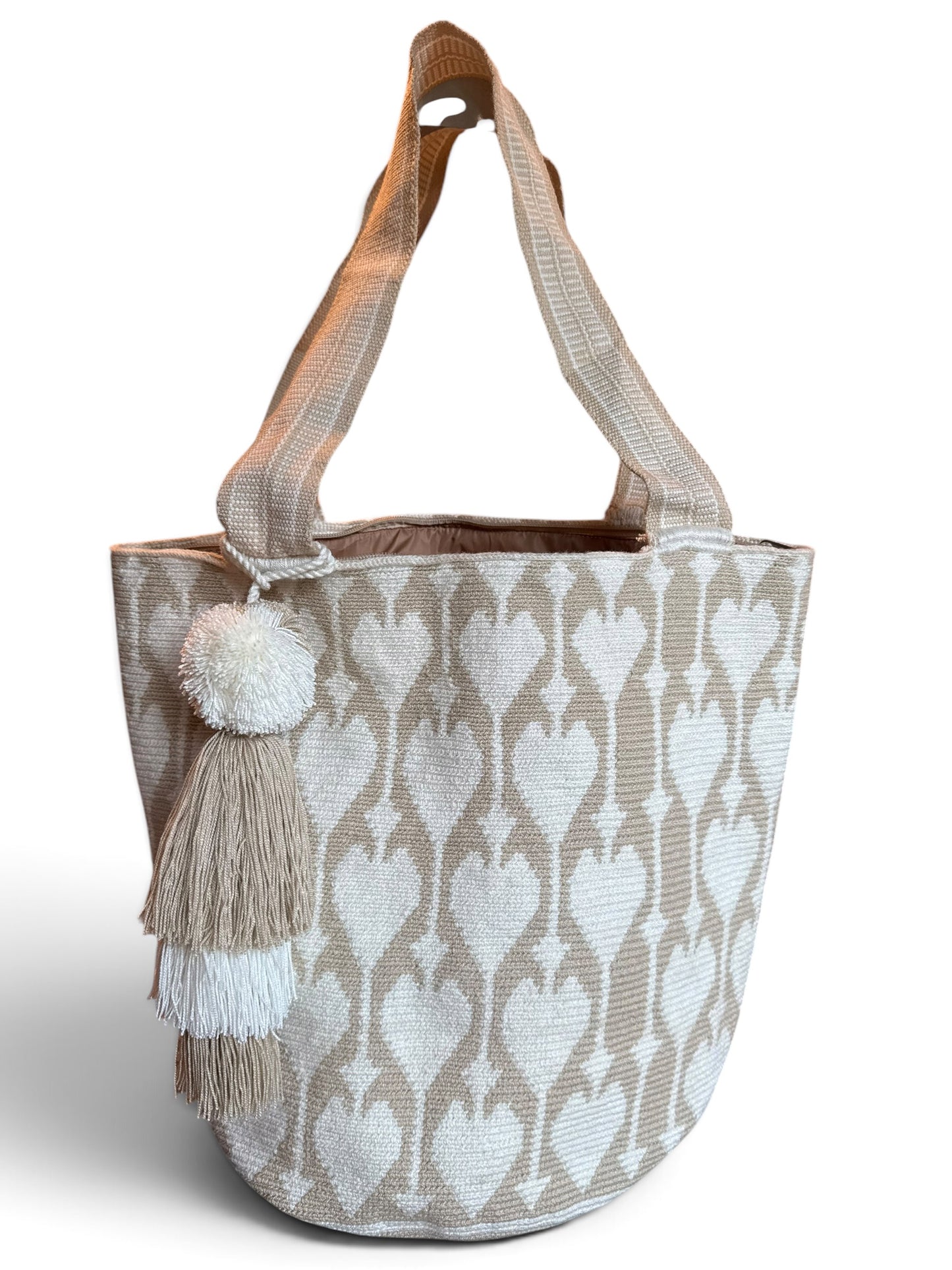 XXL Handmade Wayuu Tote Bag – Large Crochet Shoulder Bag for Women | Artisan Colombian Beach & Everyday Tote