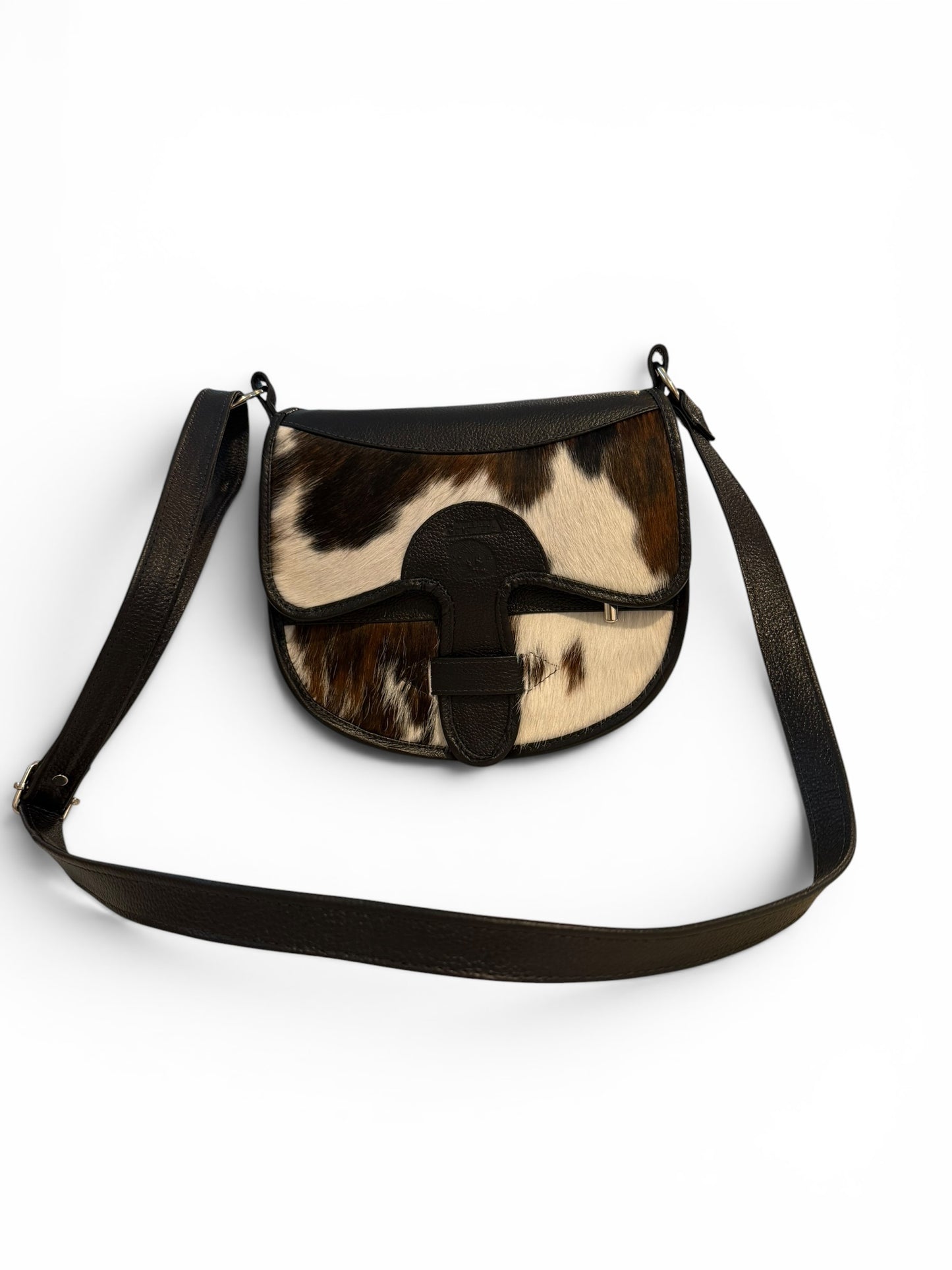 Colombian Artisan Carriel Genuine Leather & Hair-On Cowhide Crossbody Bag