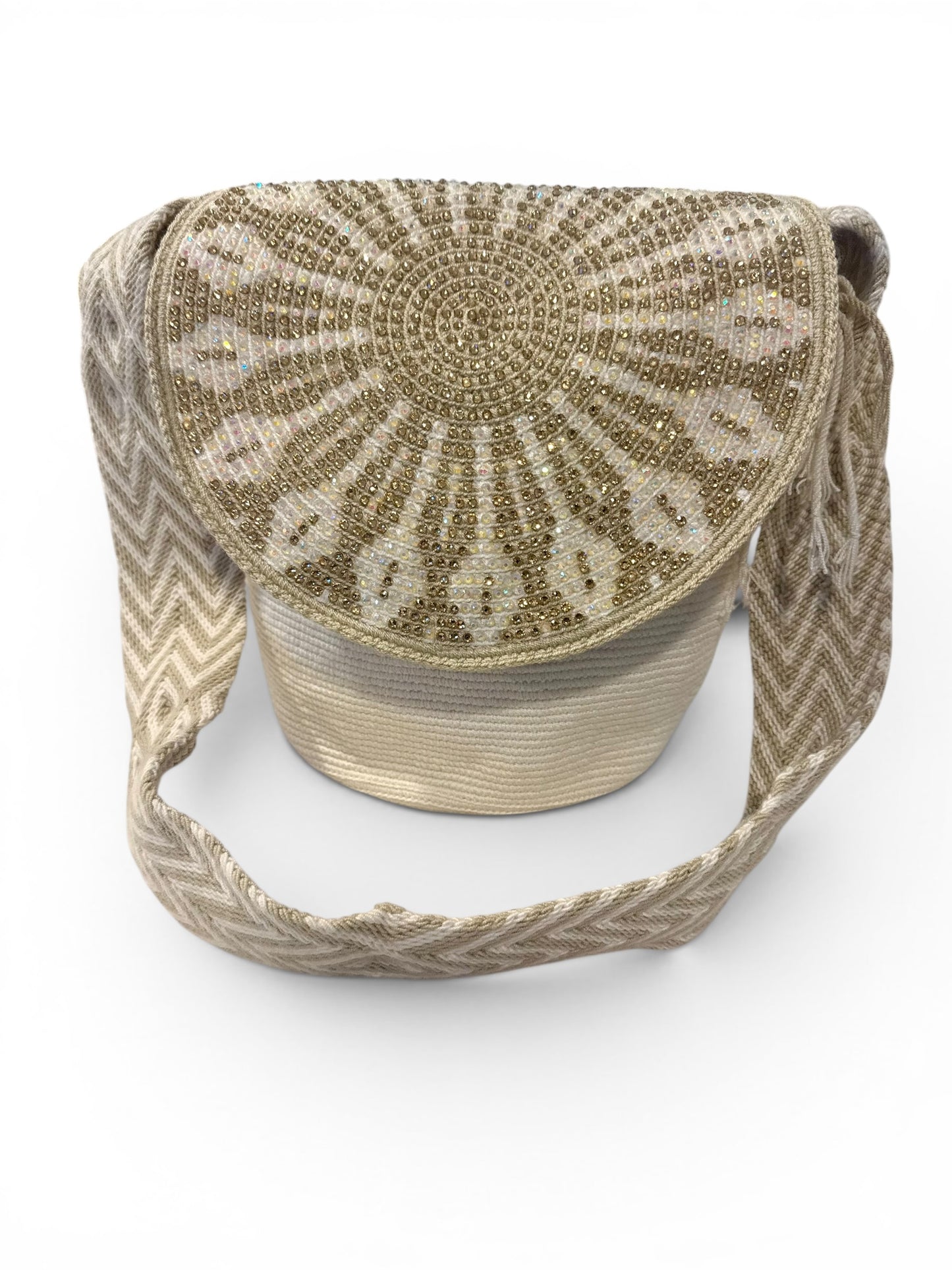 Handmade Wayuu L size with Woven Flap
