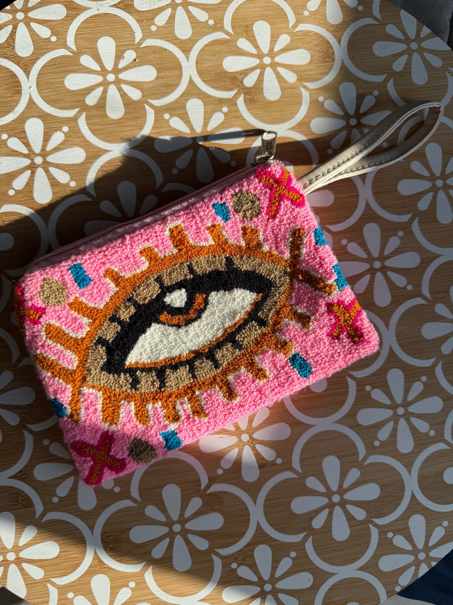 Mini clutch Evil Eye Upholstered