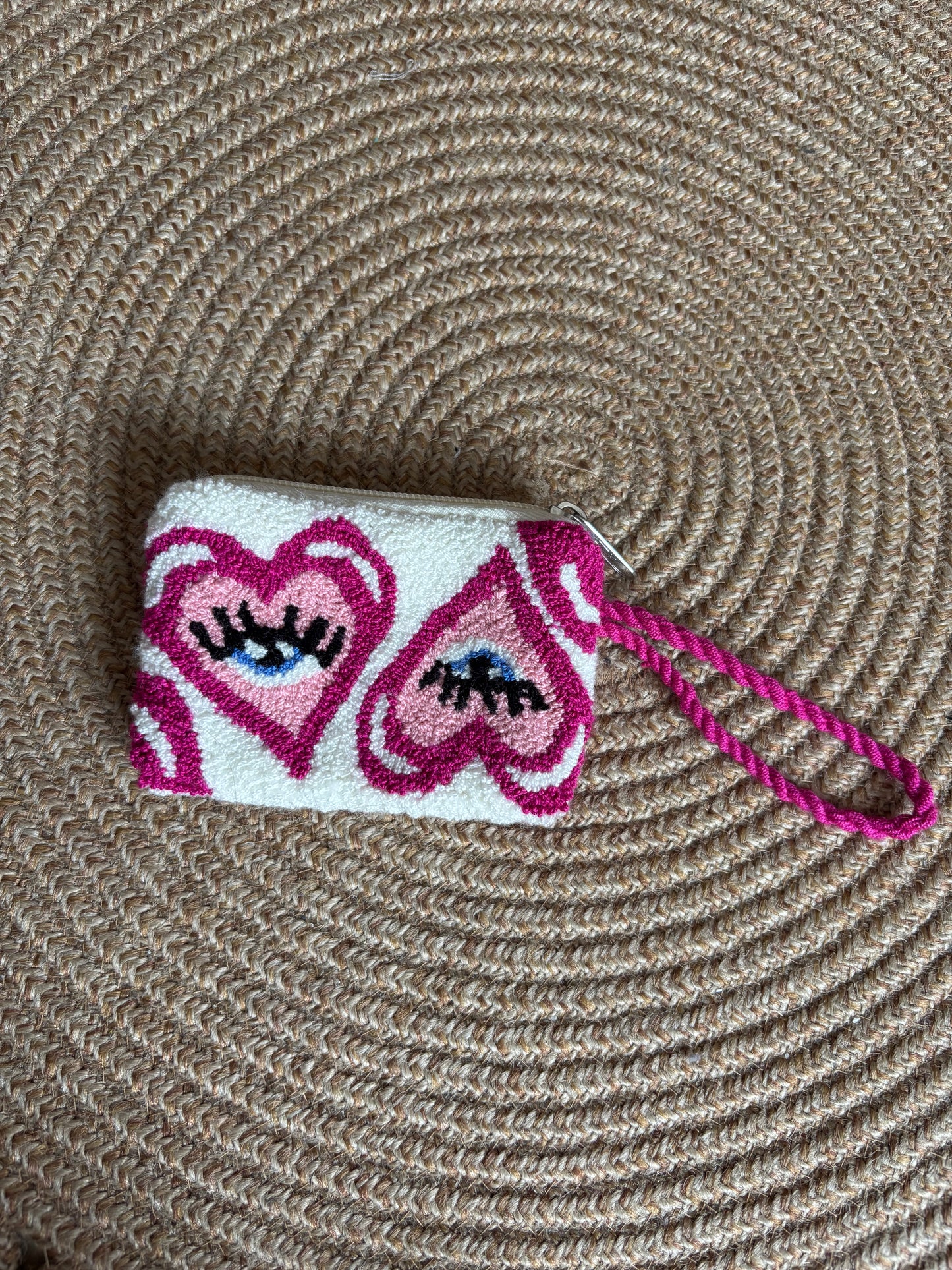 Hand-Embroidered Evil Eye Coin Purses – Unique Charm Wallets Full of Protection & Color