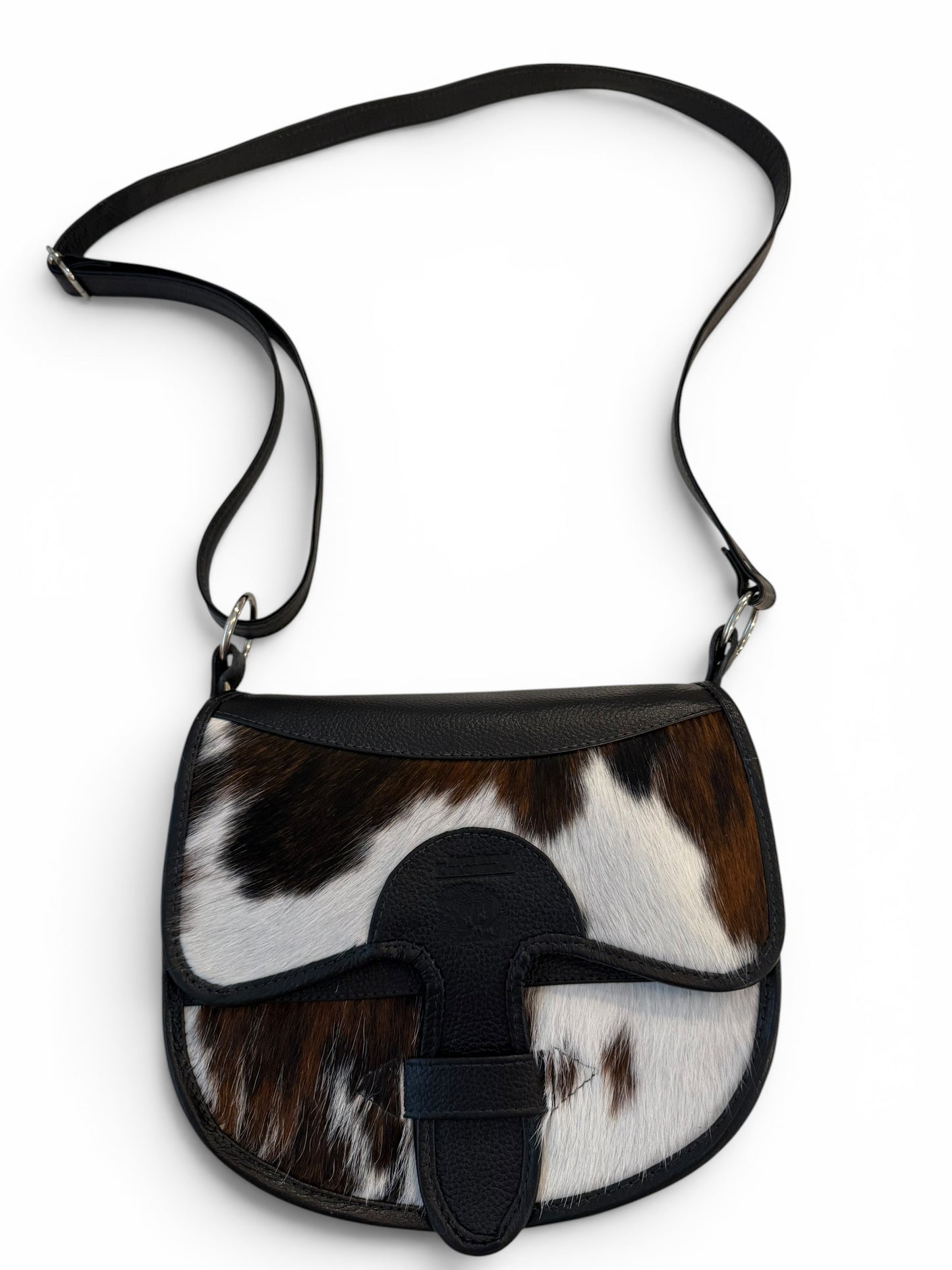 Colombian Artisan Carriel Genuine Leather & Hair-On Cowhide Crossbody Bag