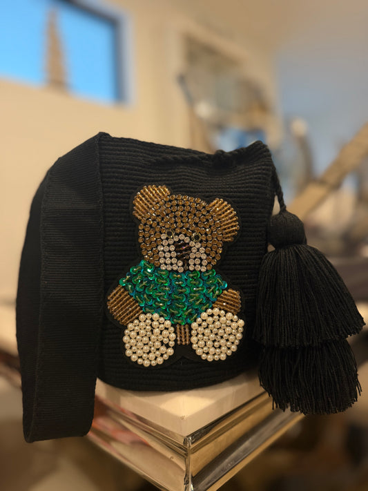 Handmade Wayuu M size crossbody bucket bag