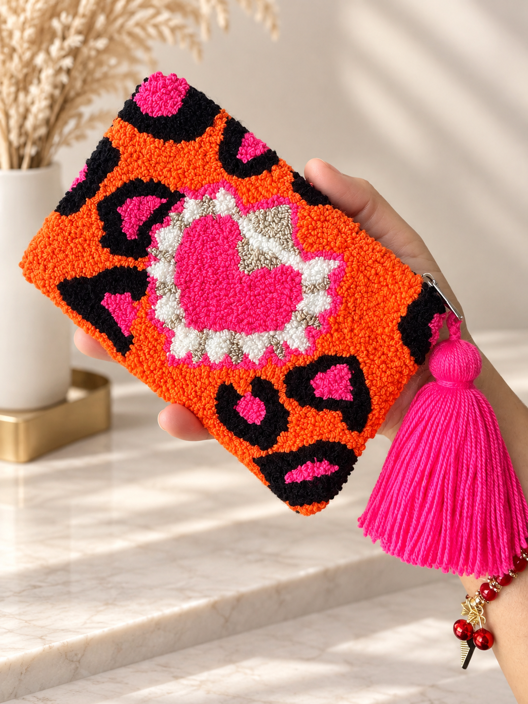 Hand-Embroidered Card holder Purses – Unique Charm Wallets Full of Protection & Color